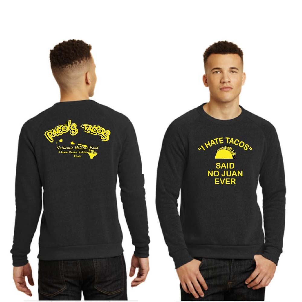 Paco's Tacos Sweatshirts Charcoal